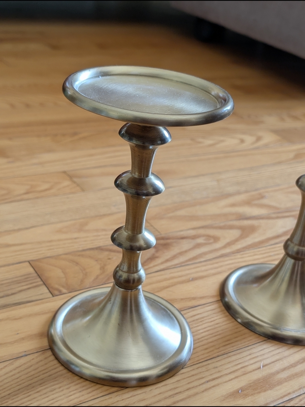 Stunning Brass Finish Decorative Pedestal Candle Holders